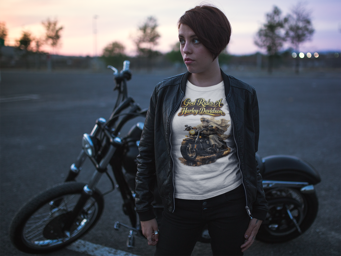 Unisex God Rides a Harley Davidson